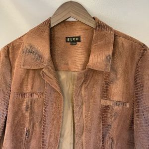 ELCC Brown Snakeskin Pattered Jacket